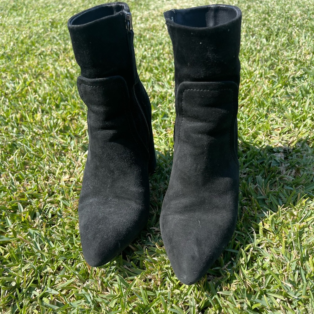 Steve Madden suede above ankle bootie
